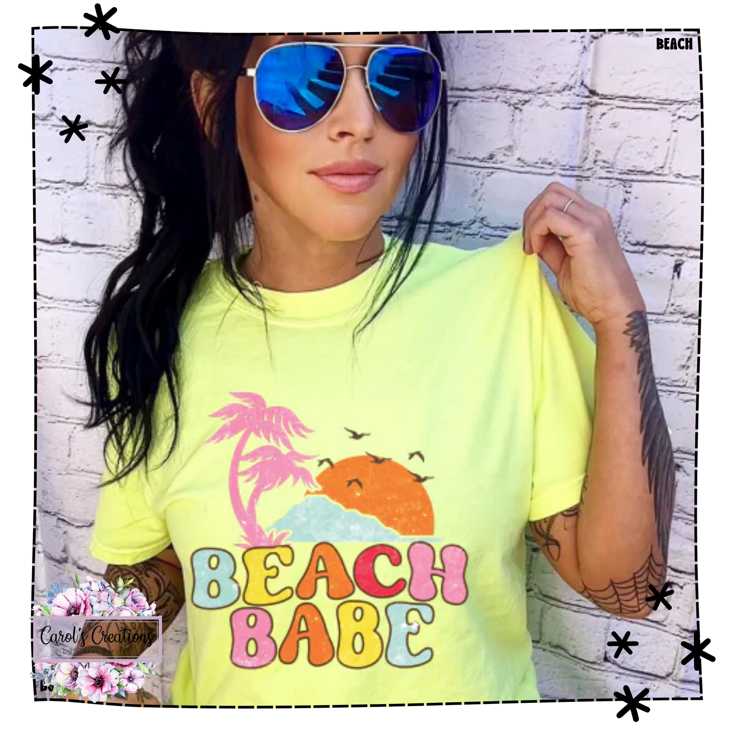 Beach Baby Retro Full Color Adult
