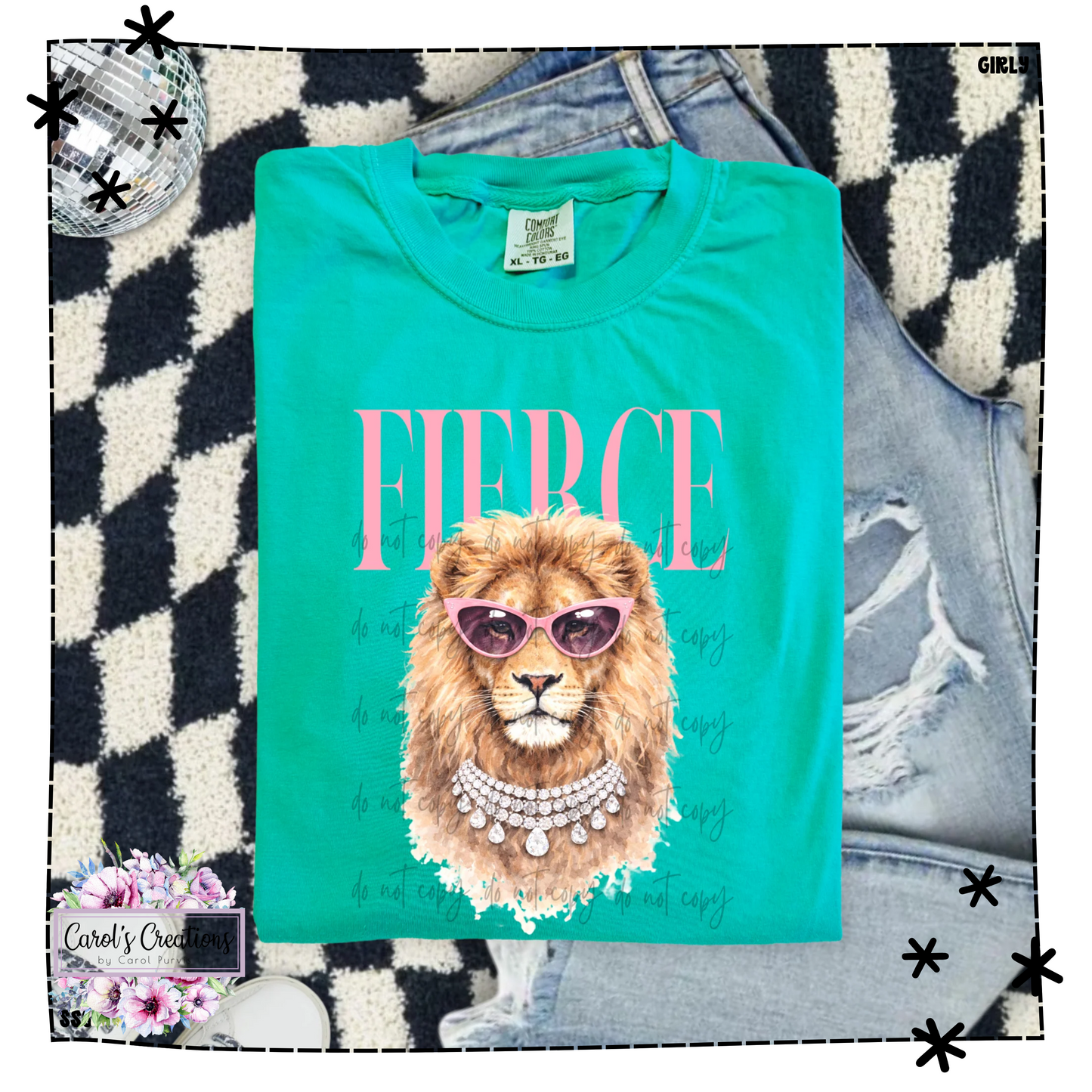 Fierce Pink Glasses Lion Adult