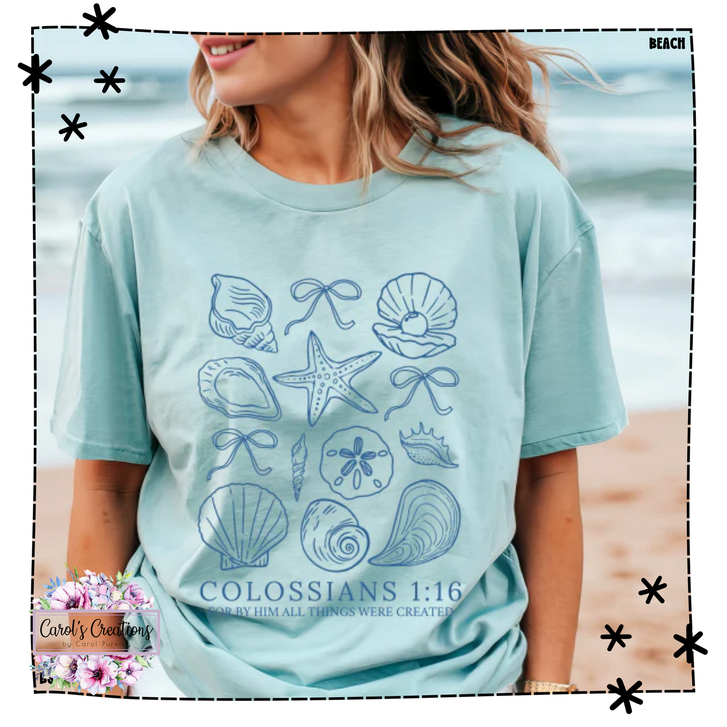 Sea Shell Collage Colossians Adult