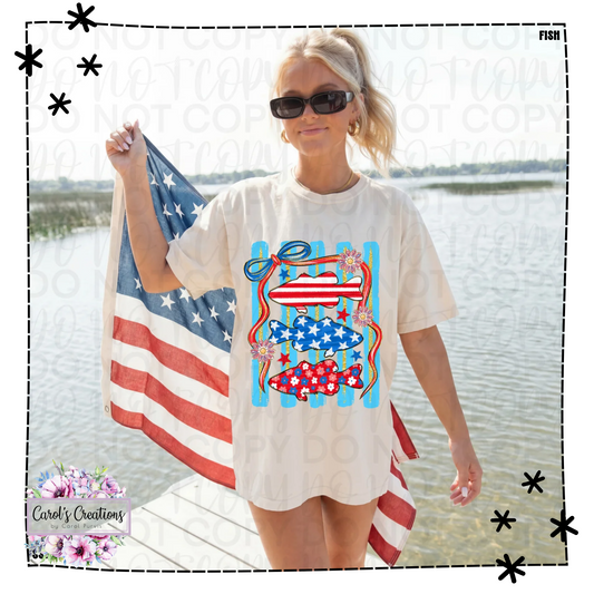 Striped Patriotic Fish Adult